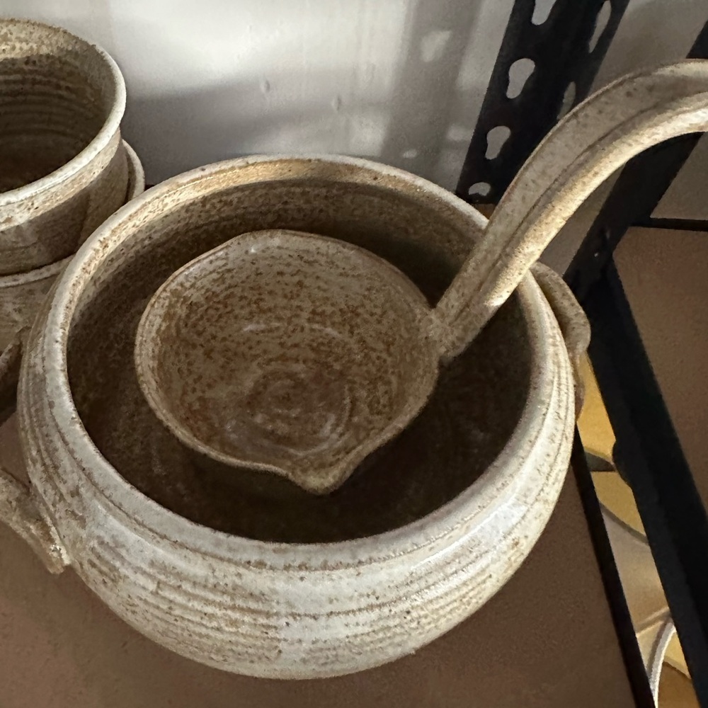 Rustic Stoneware Soup Set - Picture 4 of 6